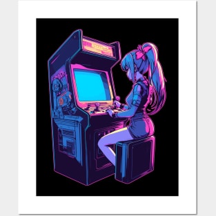 Retro vaporwave gaming machine Posters and Art